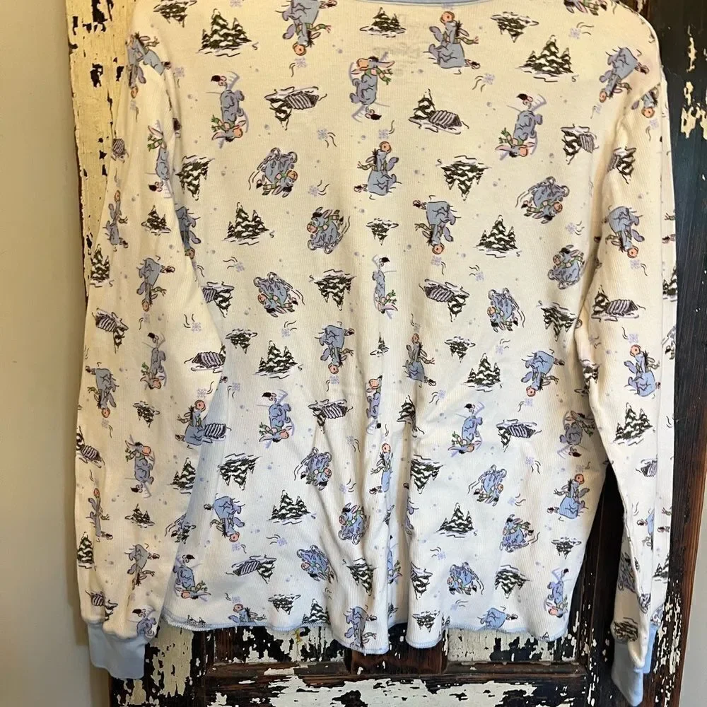 Women’s The Wonderful World of Disney Eeyore winter pajama top. Size 2X. - Picture 2 of 5
